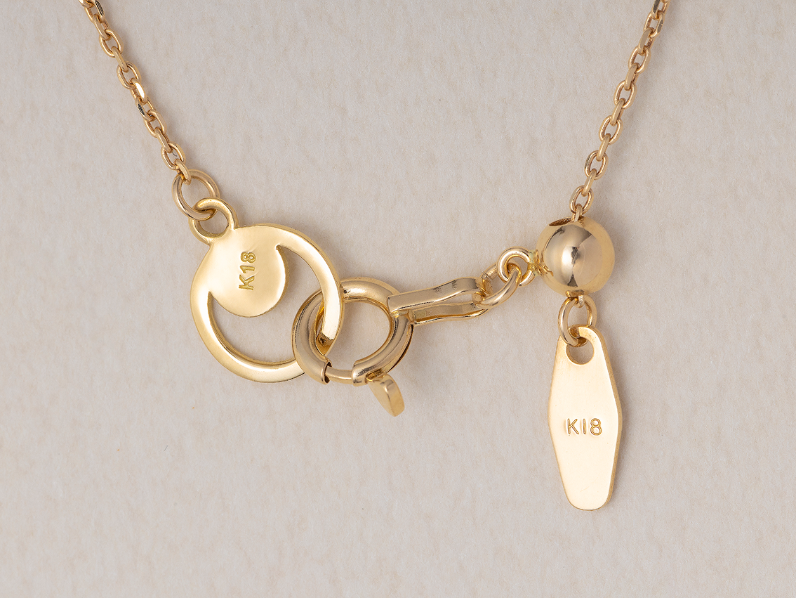 K18YGアコヤパール ペンダントネックレス