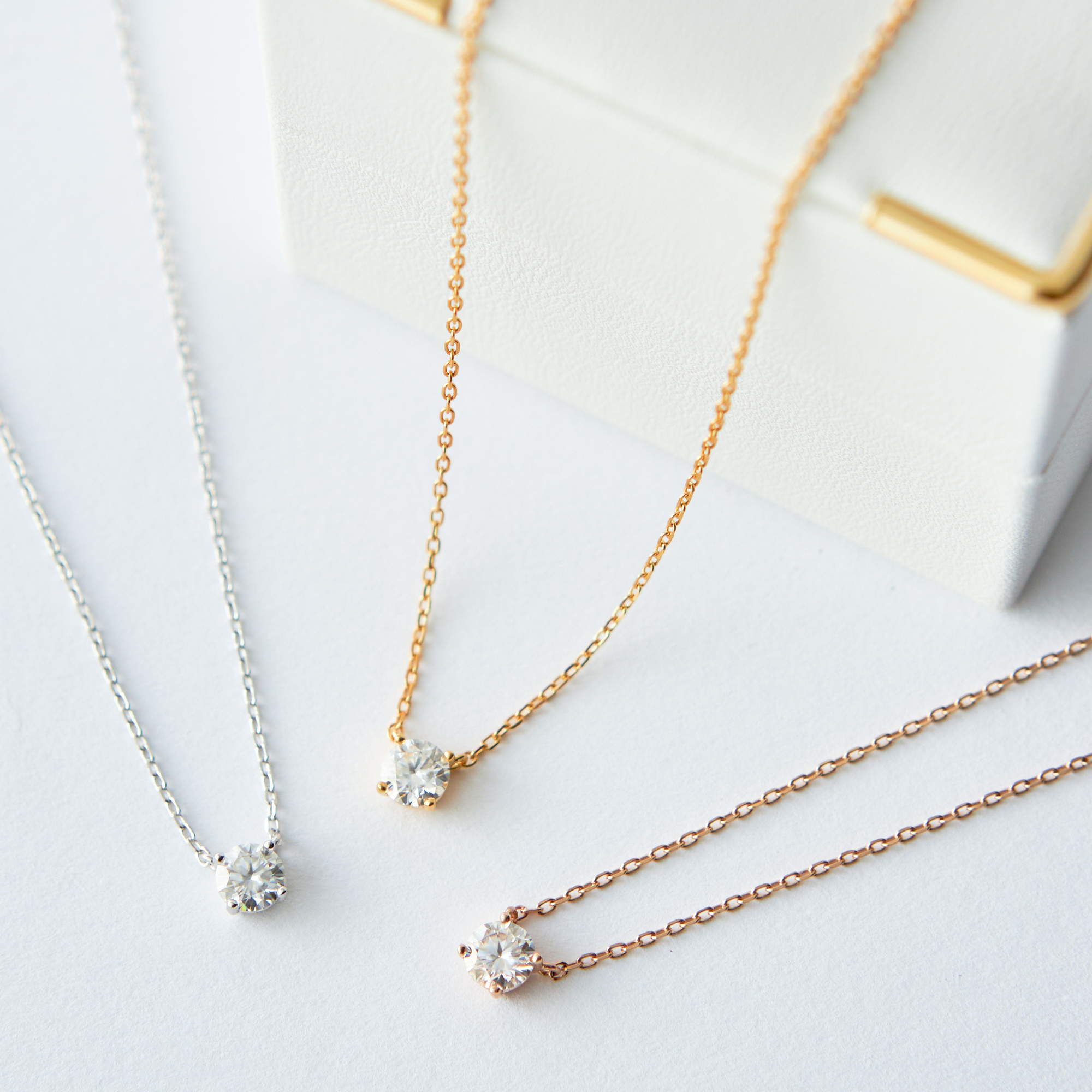 【限定ハートケース】一粒ネックレスとテディベアセット