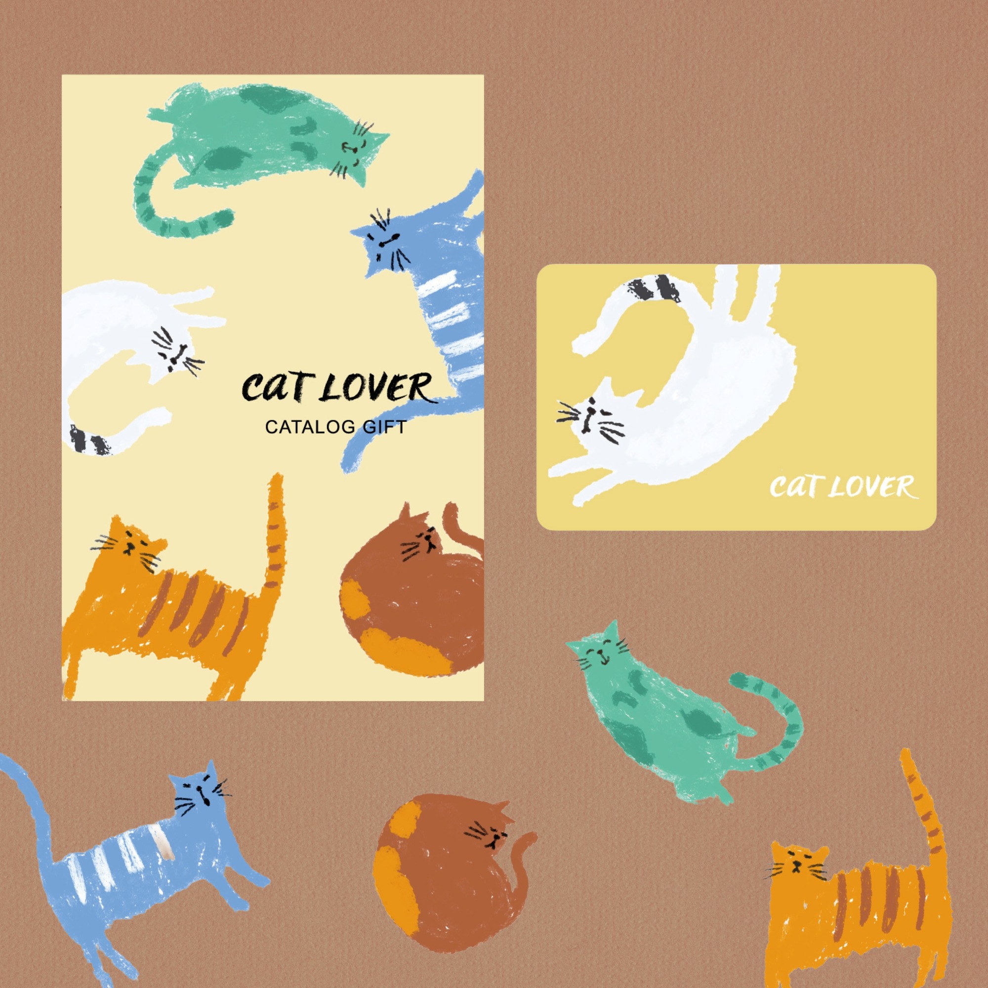 カタログギフト"CAT LOVER"と刻印タンブラーセット
