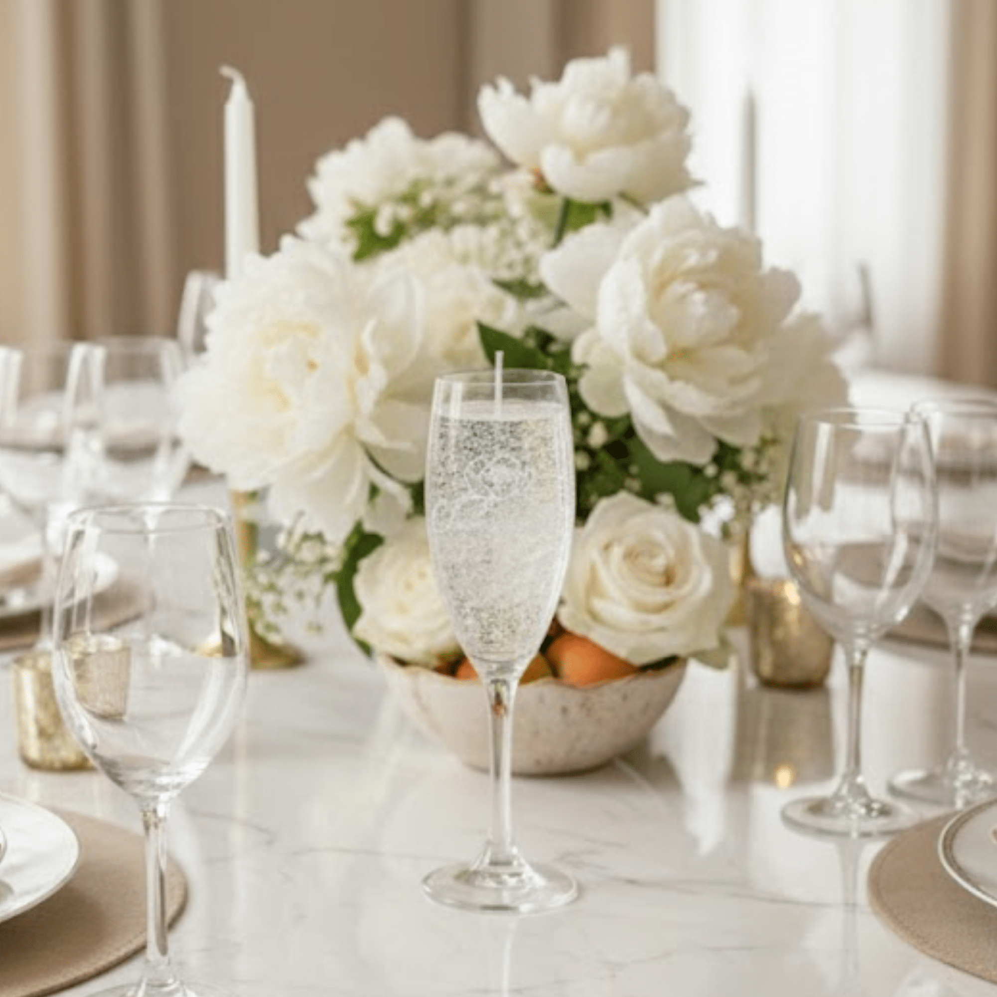 スパークリンググラスキャンドル