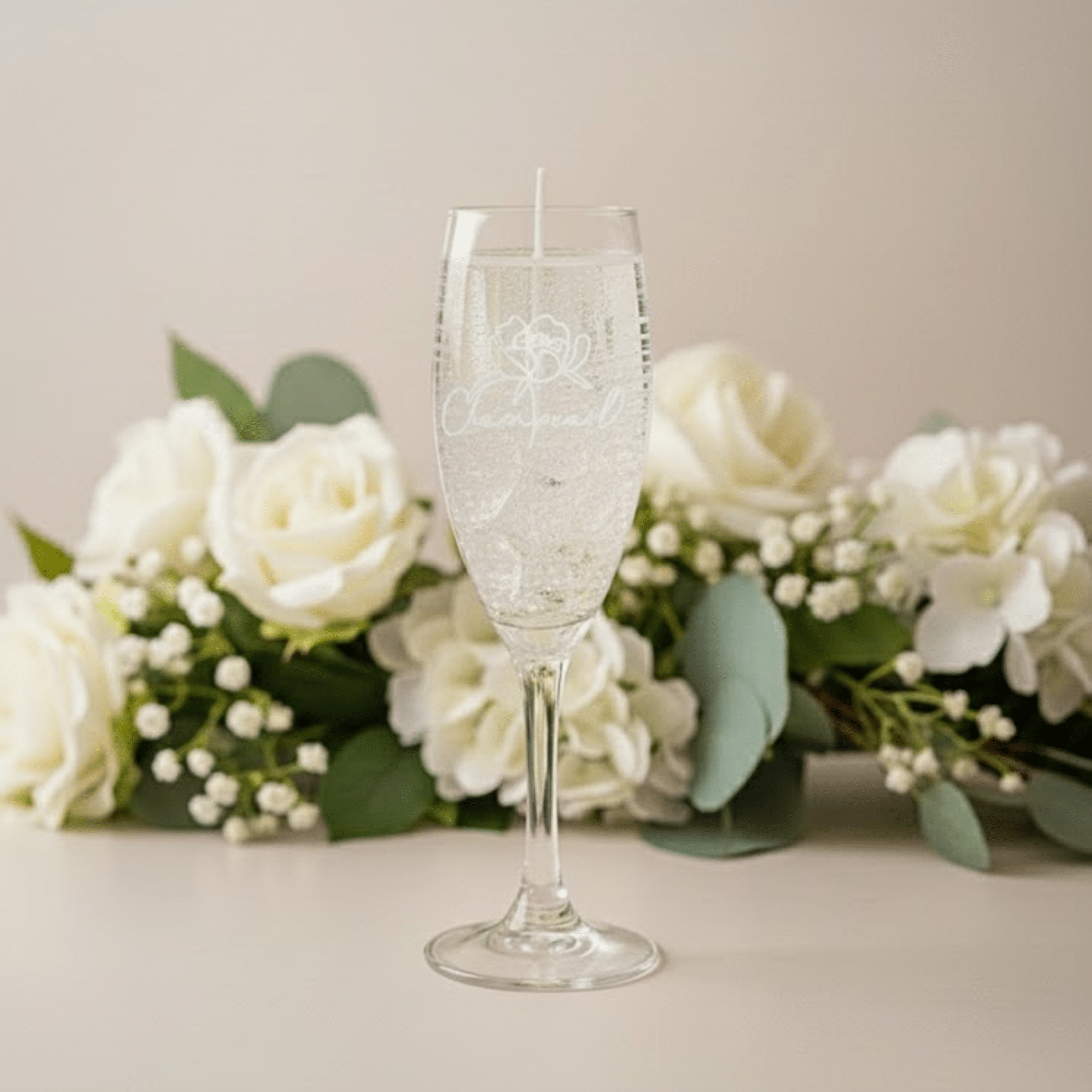 スパークリンググラスキャンドル