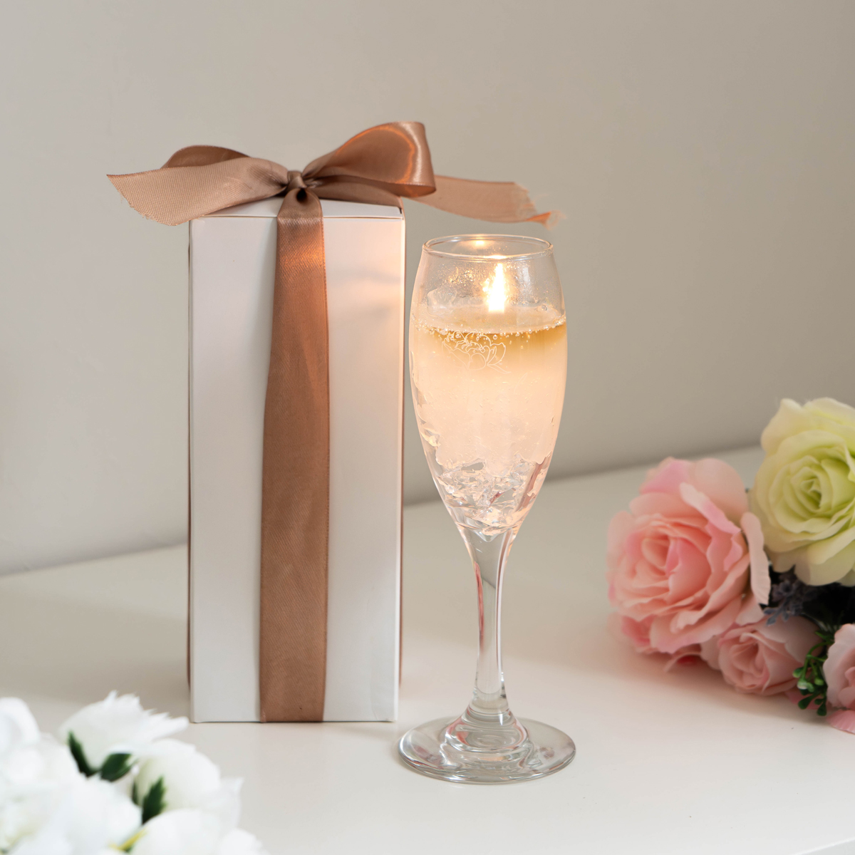 スパークリンググラスキャンドル