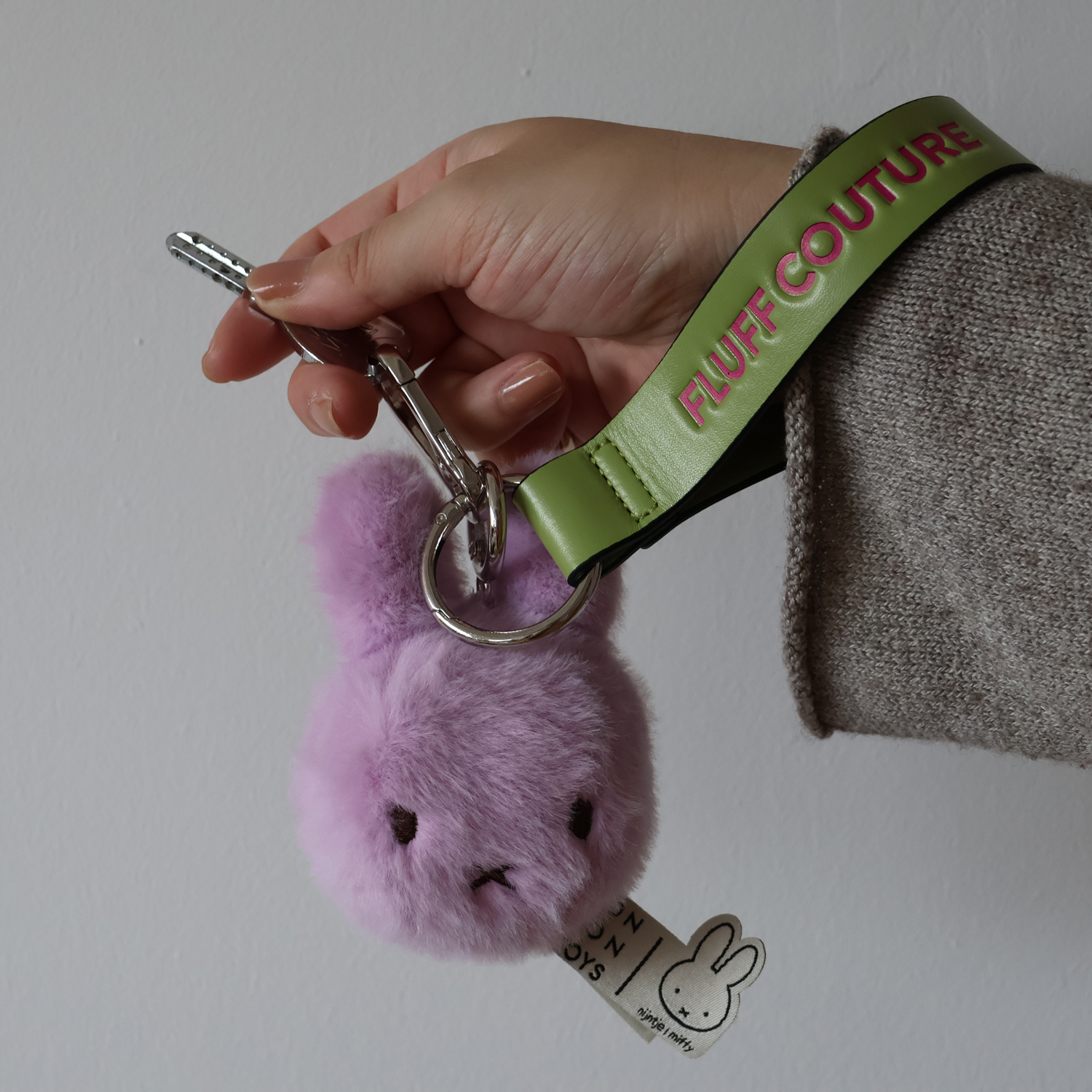 Miffy Fuzzy Bag Charm 