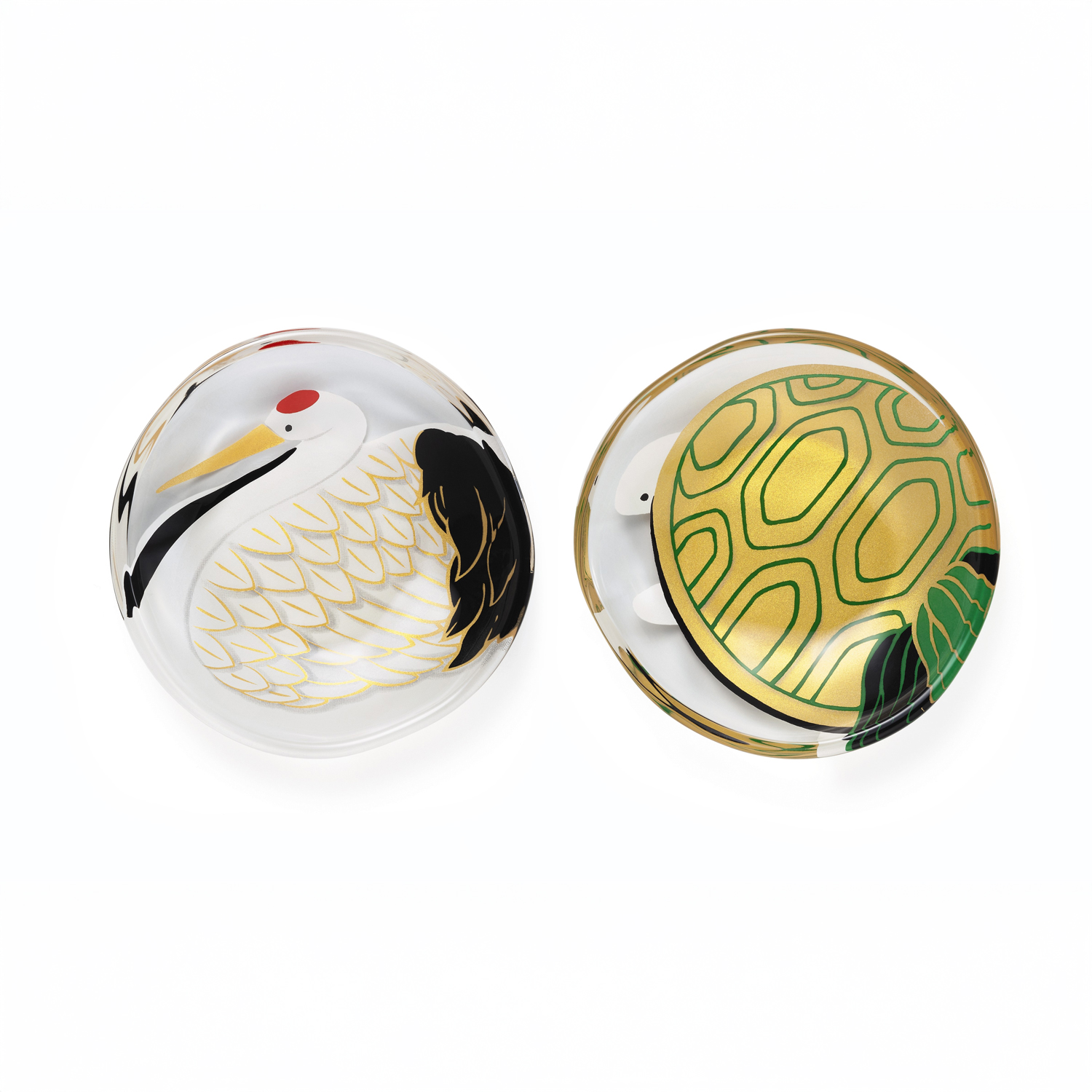 めでたmono 福寿 豆皿鶴亀ペアセット