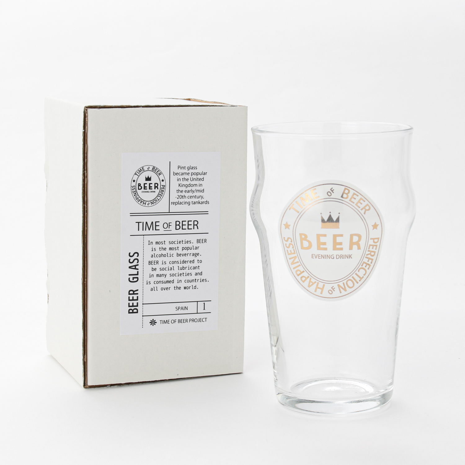 BEER ハーフパイントグラス