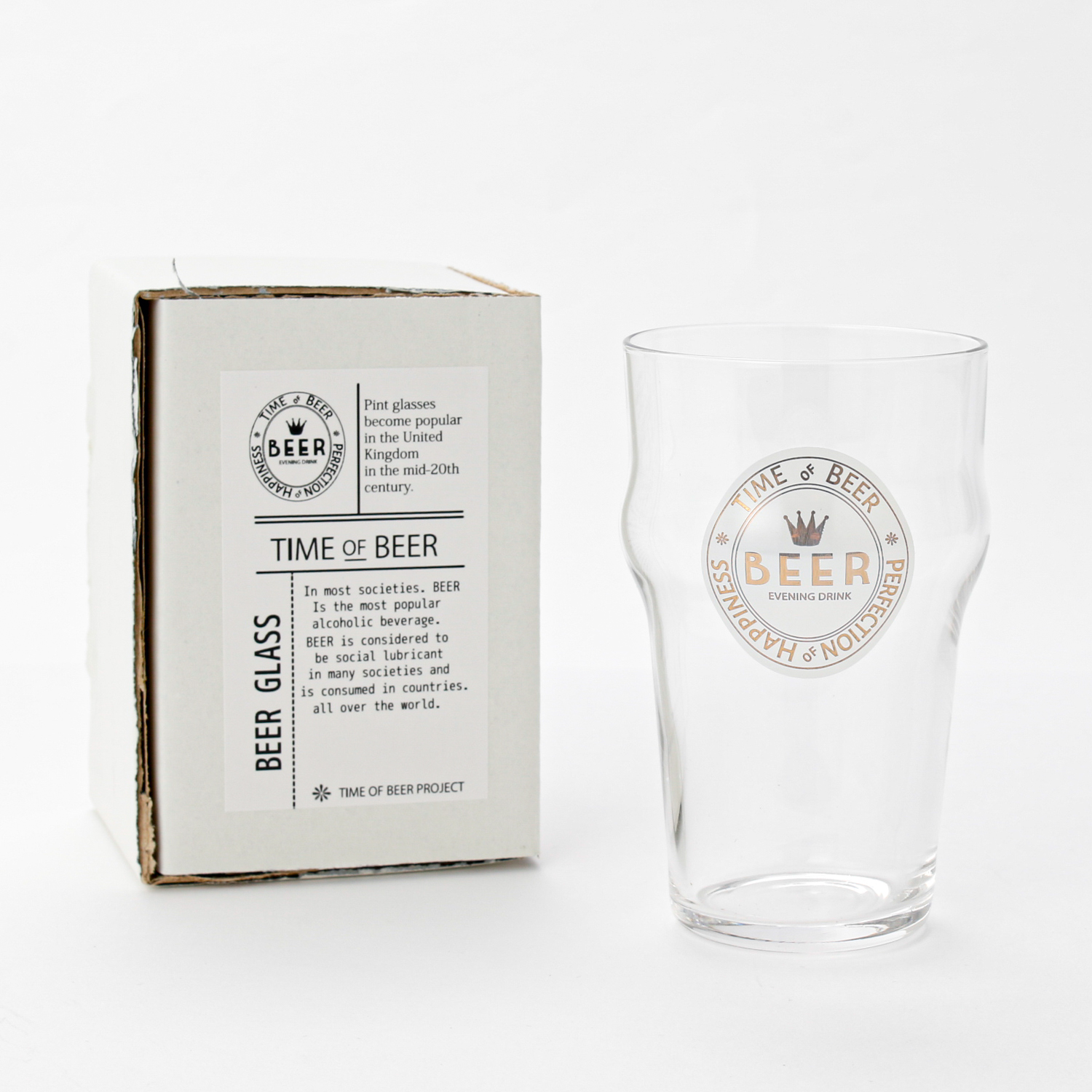 BEER ハーフパイントグラス
