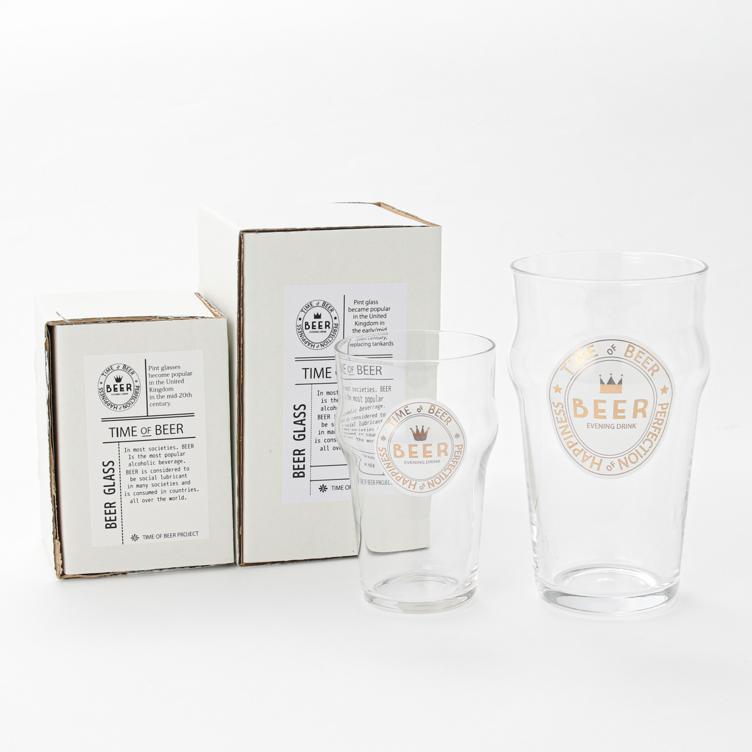 BEER ハーフパイントグラス