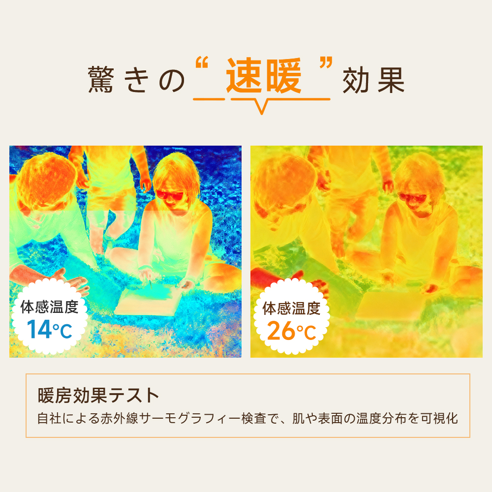 ＜1秒即暖＞省エネセラミックヒーター