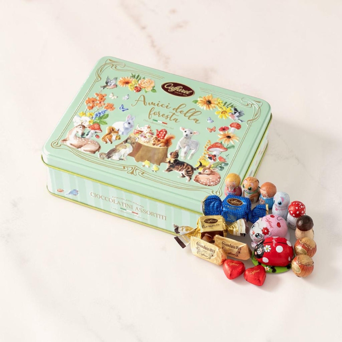 【チョコレート缶】カファレル アミーチ・デッラ・フォレスタ16粒