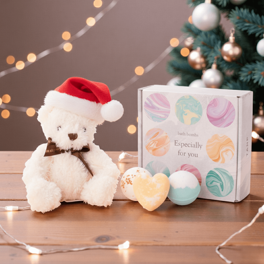 贅沢なバスタイムに！バスボム9個セット・テディベアセット