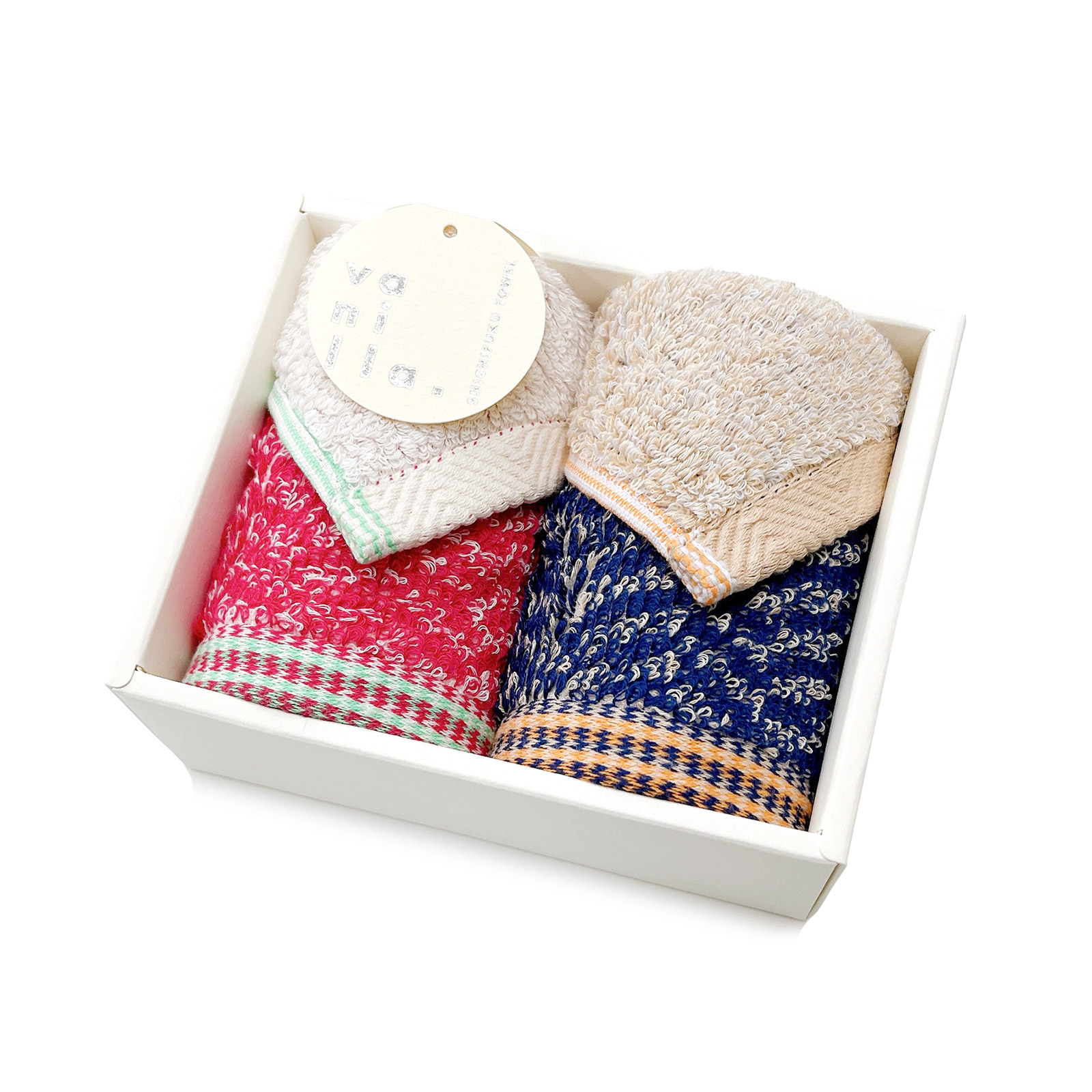 ボニー　オーガニックコットンのハンカチタオルセット