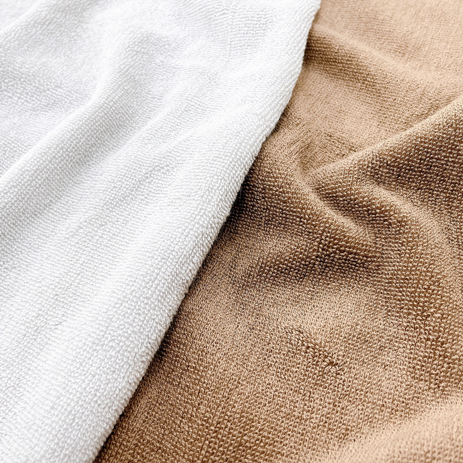 ホテルリゾート　高級ホテル仕様フェイスタオルセット　ライトグレー＆ブラウン