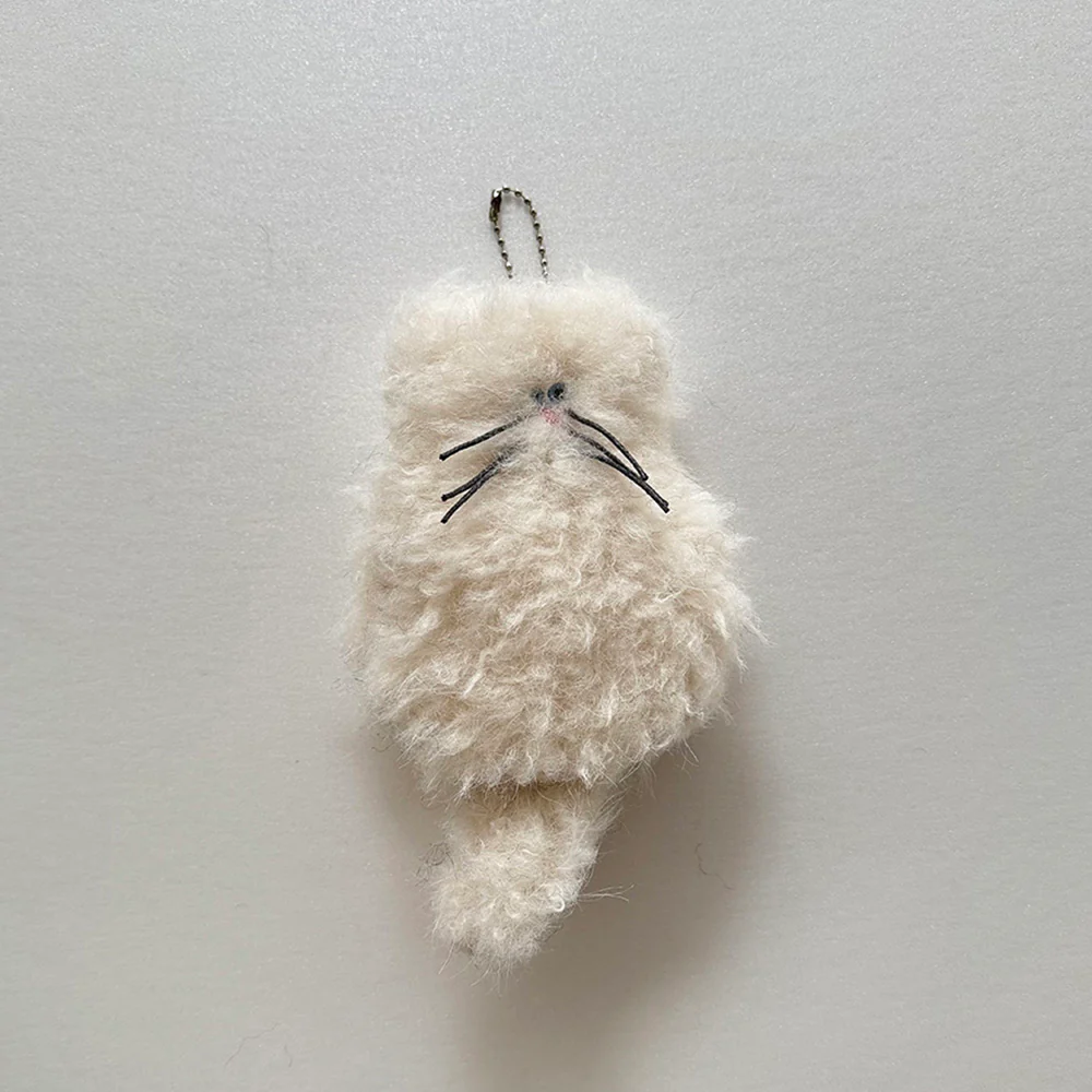 もふもふ猫チャームとスカルプブラシのセット