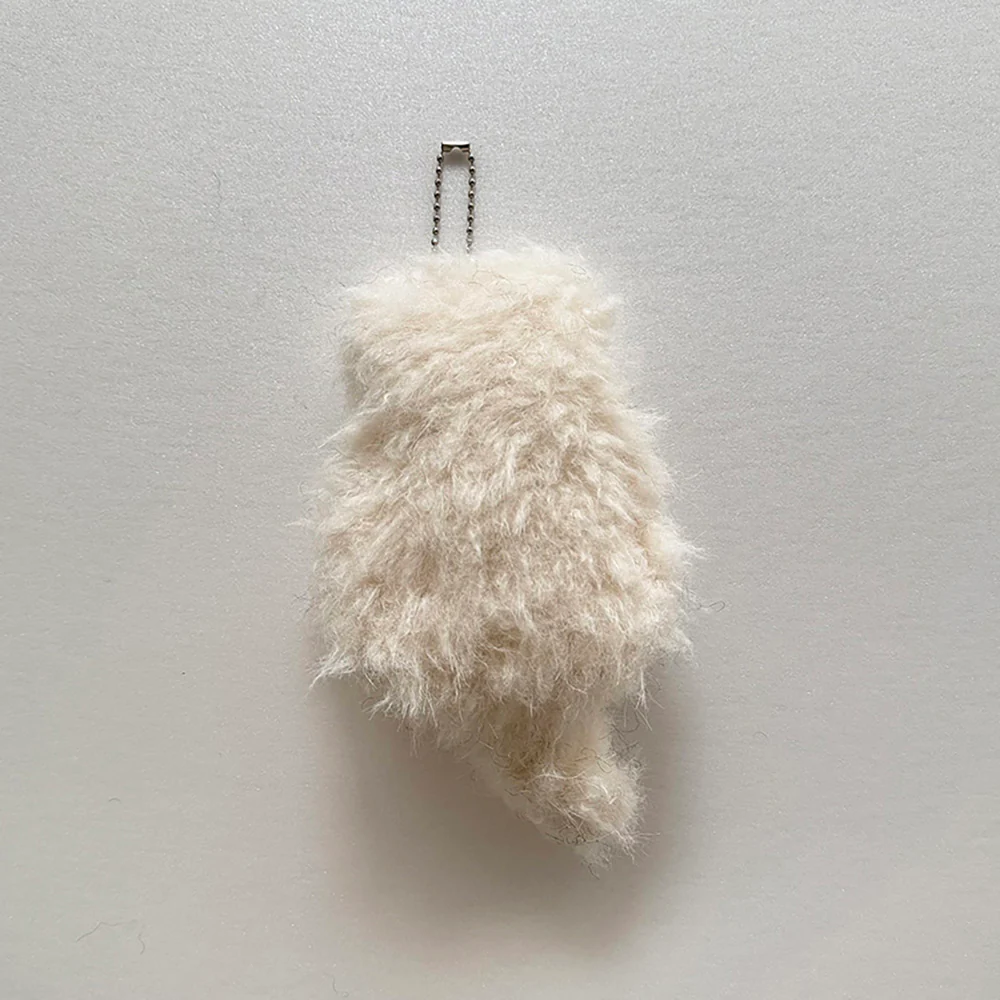 もふもふ猫チャームとスカルプブラシのセット