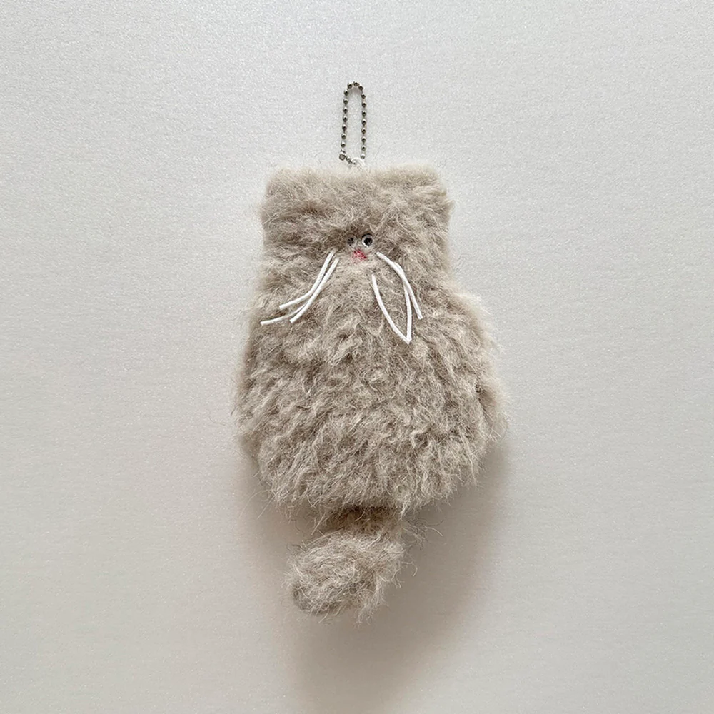 もふもふ猫チャームとスカルプブラシのセット