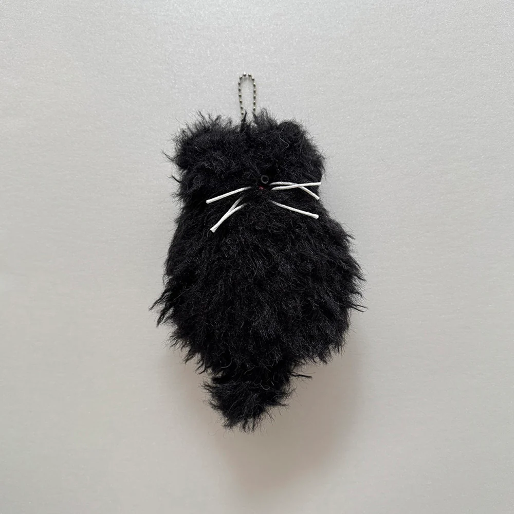 もふもふ猫チャームとスカルプブラシのセット