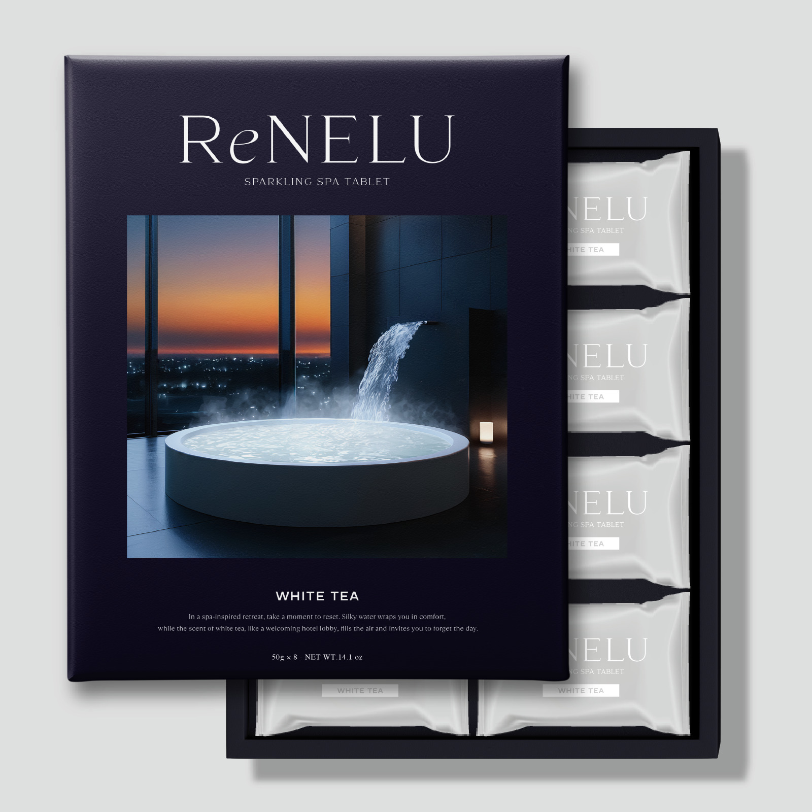 スパークリング スパタブレット ホワイトティー《ホテルスパ発想の重炭酸入浴剤》