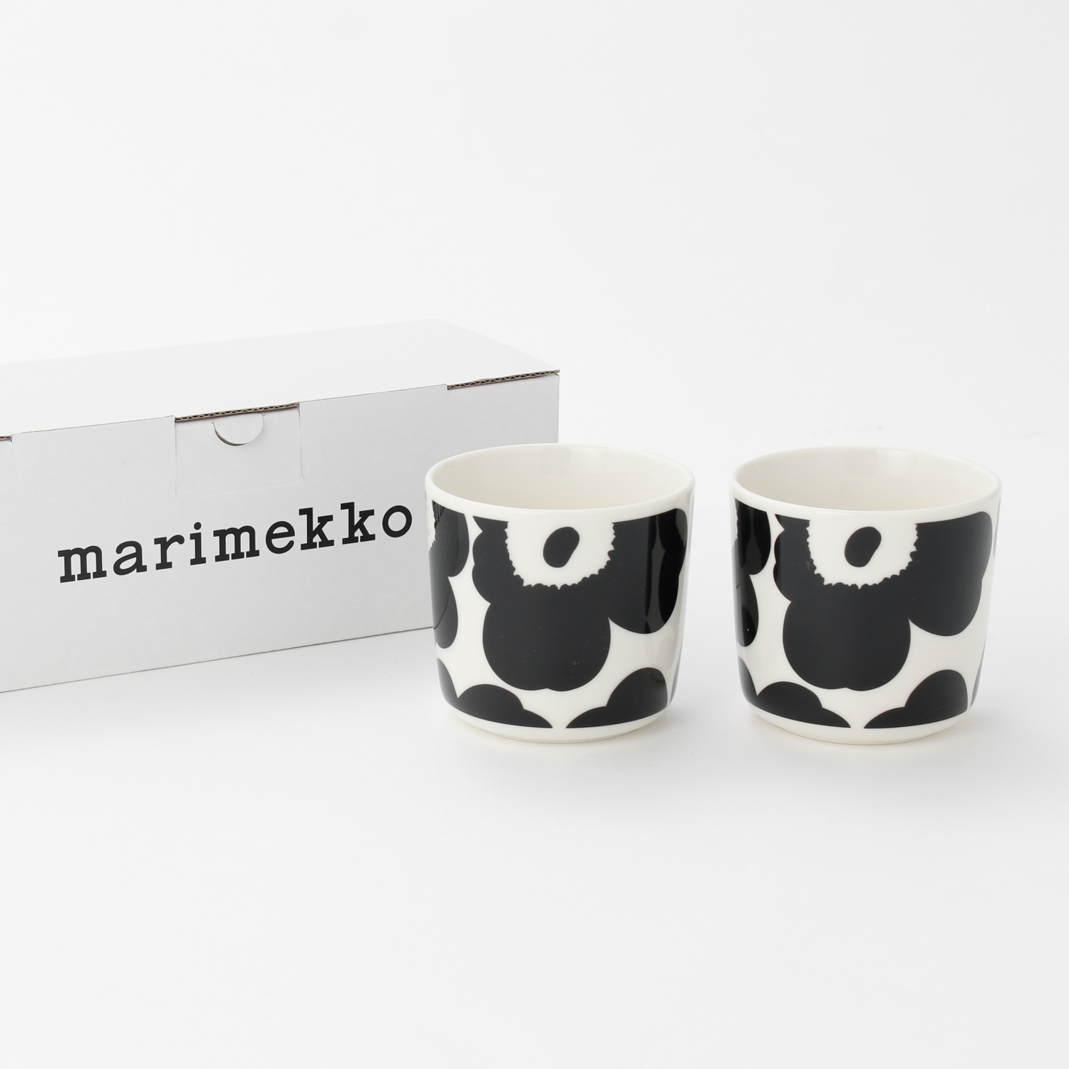 ペア】ウニッコ ラテマグ ホワイト/ブラック | Marimekko（マリメッコ