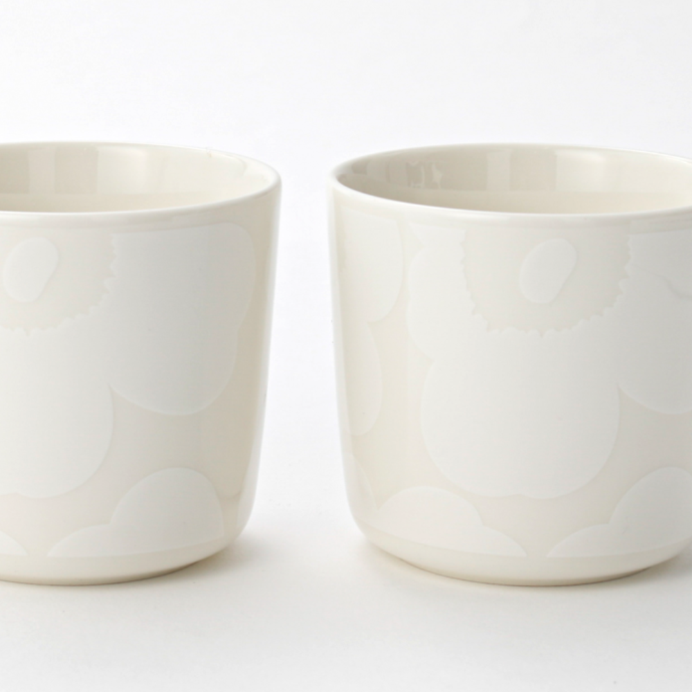 【ペア】ウニッコ ラテマグ　ホワイト/オフホワイト