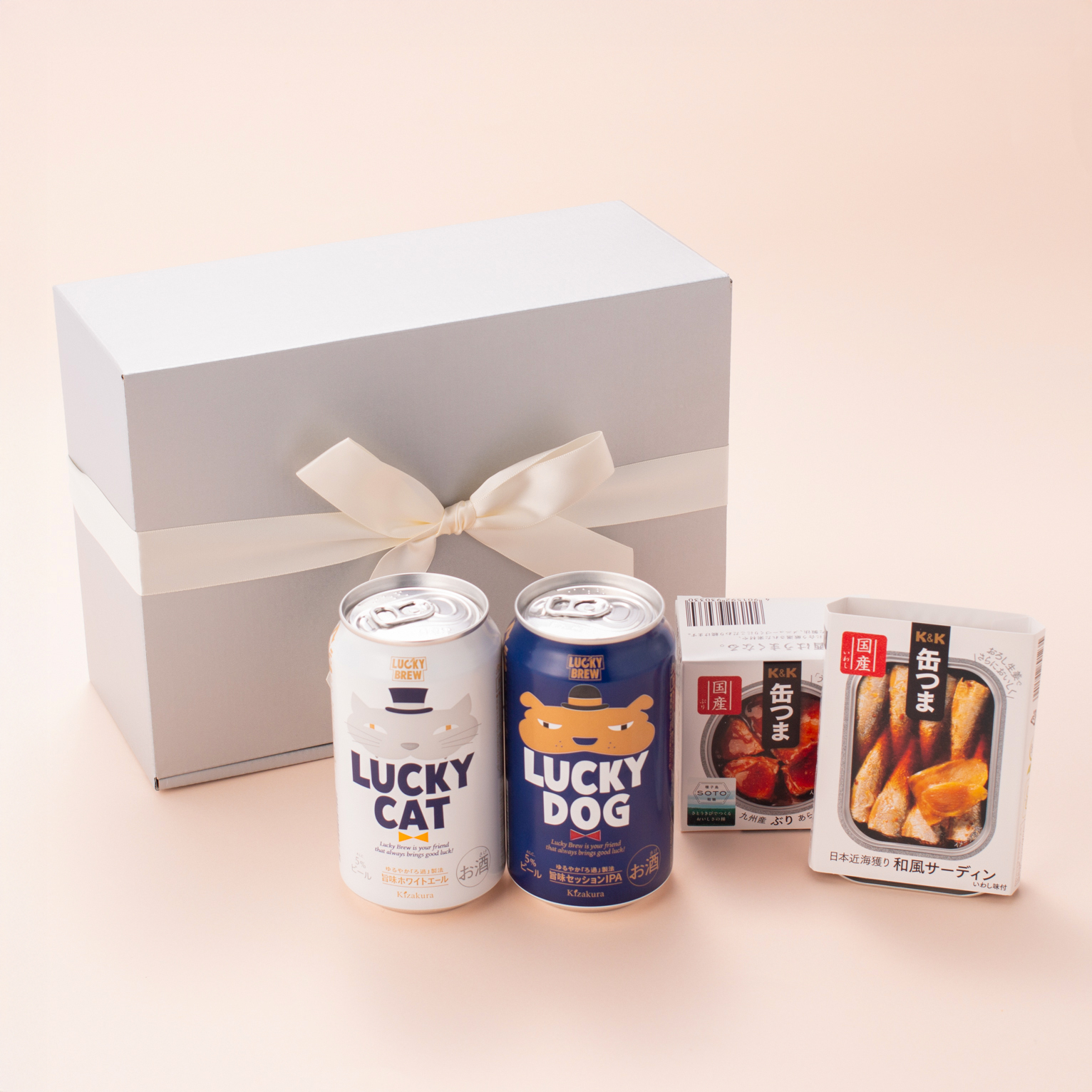 選べる！黄桜LUCKYビールと缶つまのおつまみギフトセット