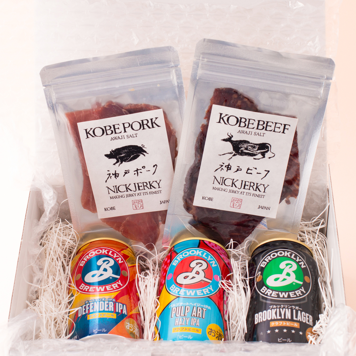 世界で愛されるブルックリンビールと選べる熟成ジャーキーの至福セット
