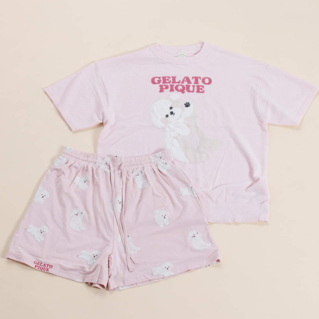 【WOMEN】お腹見せドッグJQDプルオーバー＆ショートパンツ