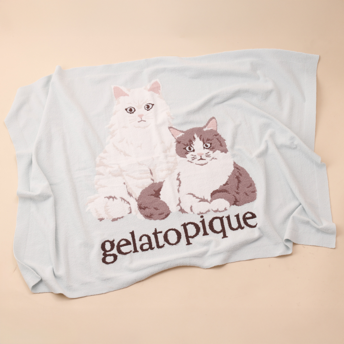 【WOMEN】キャットジャガードブランケット