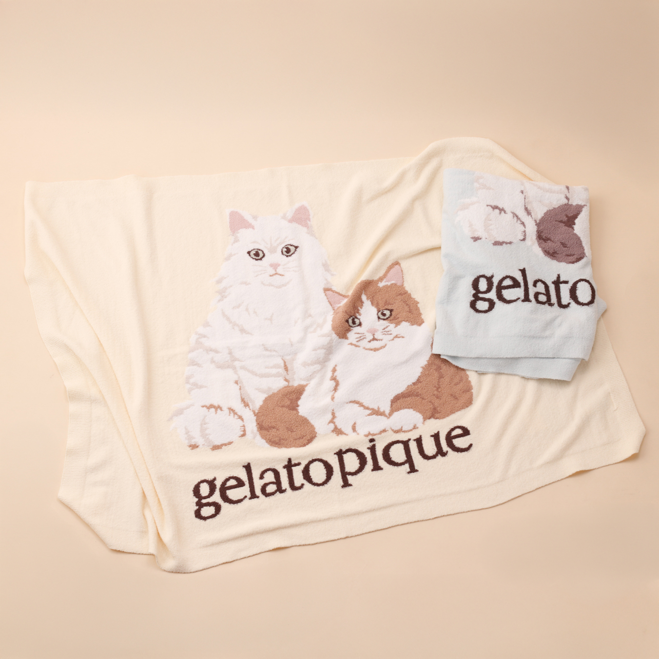 WOMEN】キャットジャガードブランケット | gelato pique（ジェラート