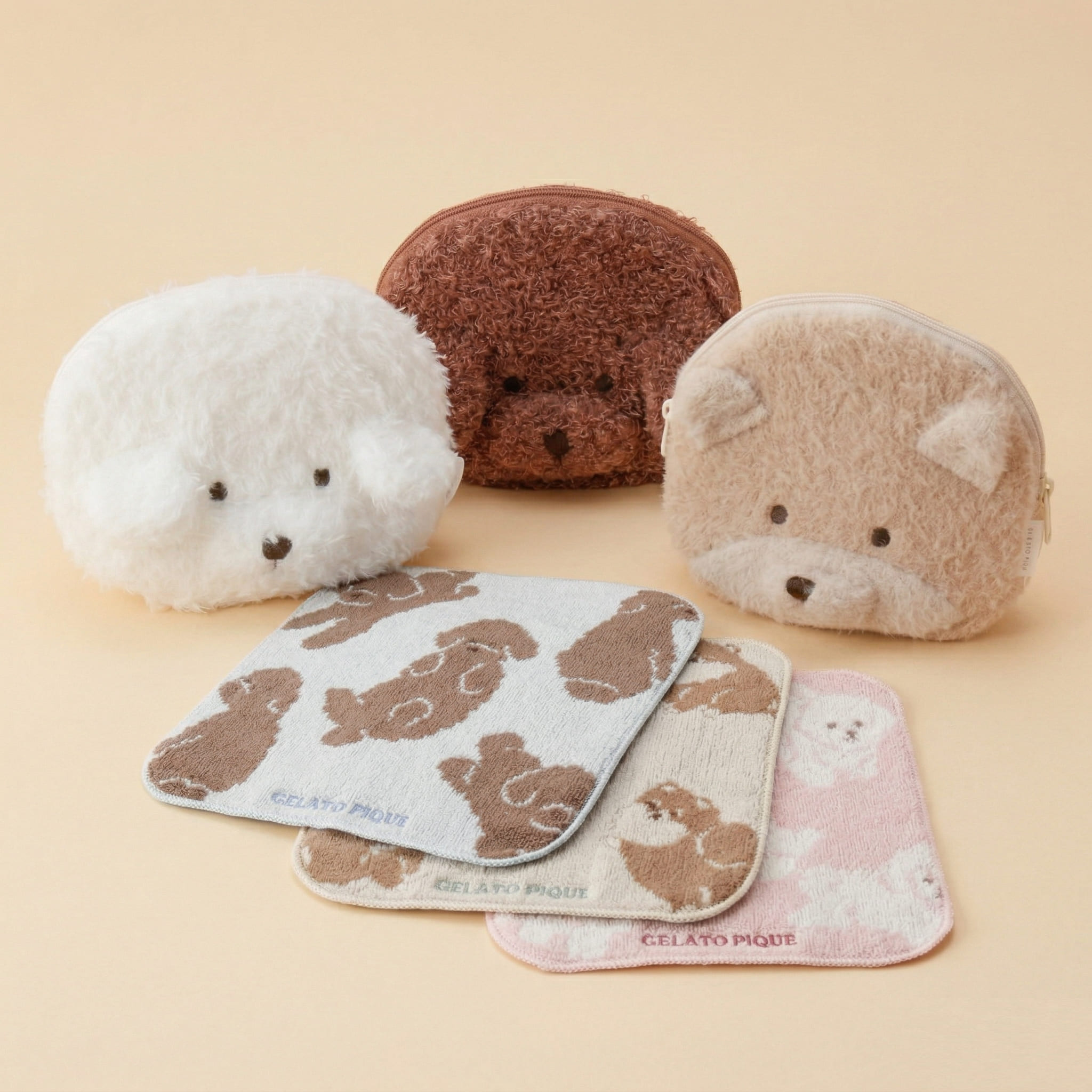 【WOMEN】ドッグポーチ＆お腹見せドッグハンドタオル