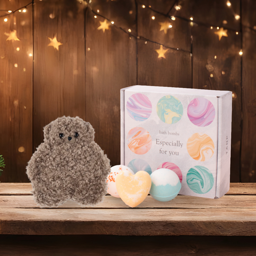 寒い冬に、ぽかぽかギフト（バスボム&テディーウォーマー）