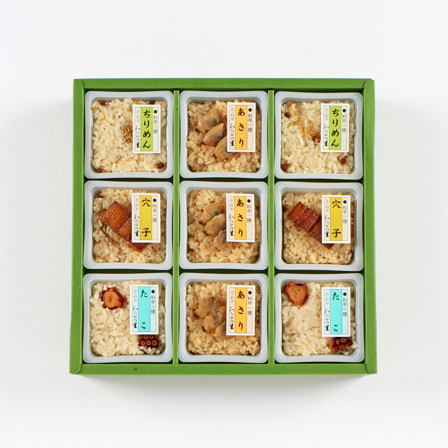料亭一膳（あさり、穴子、ちりめん、たこ）