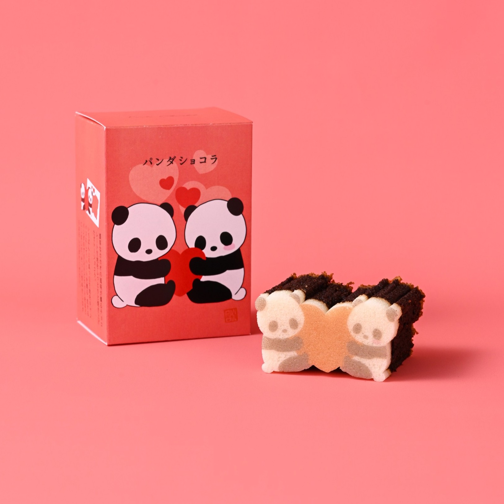 バレンタインパンダ3個セット