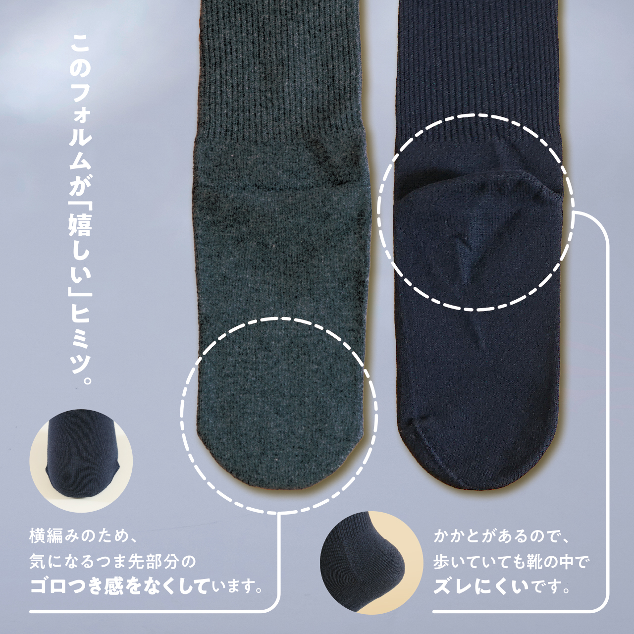 しめつけノーソックス　ギフトBOX（メンズ）