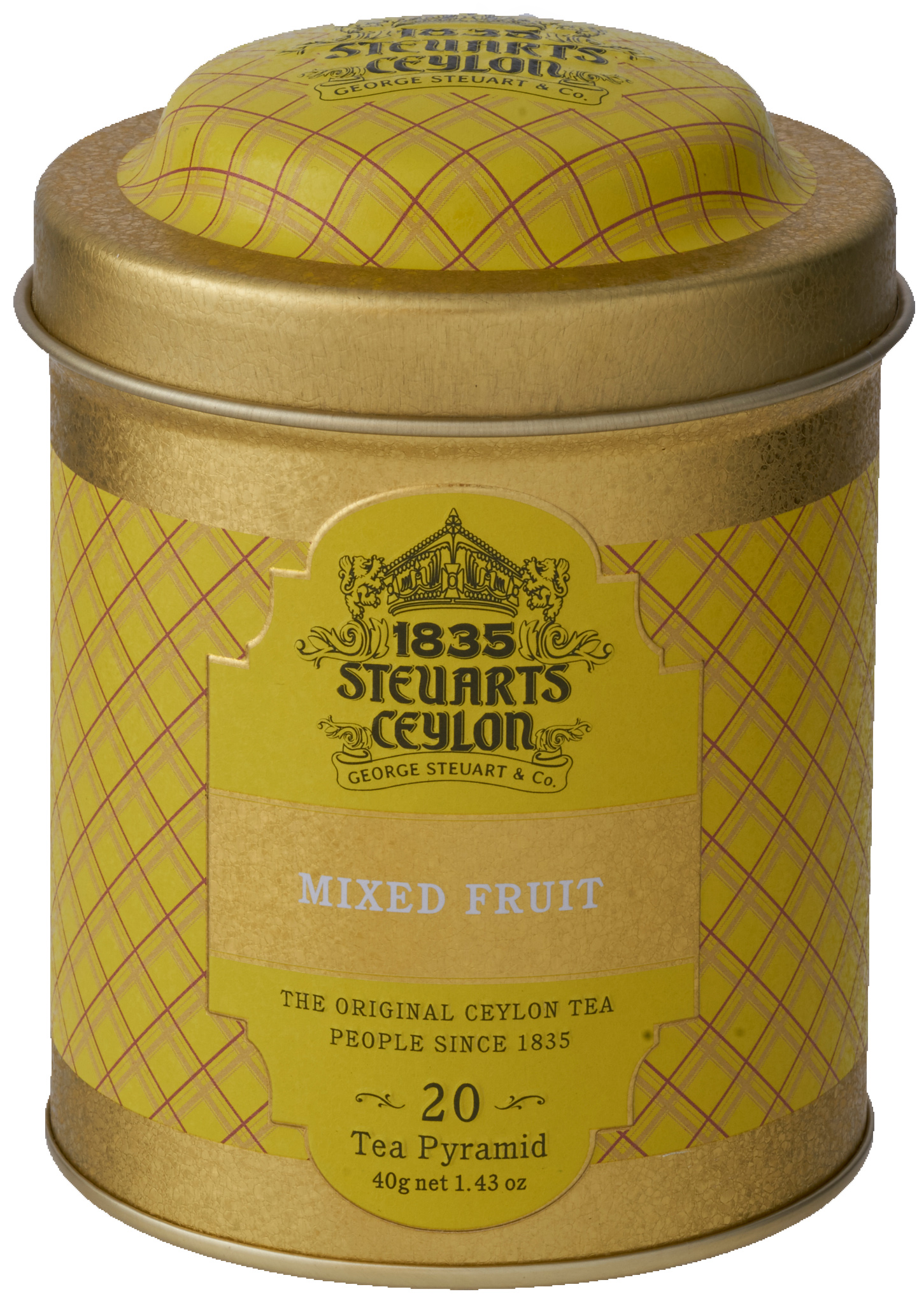 【ファーストクラスで採用された紅茶】George Steuart Tea トライアングルバッグ2缶セット(ヴィンテージアールグレイ×ミックスフルーツ)