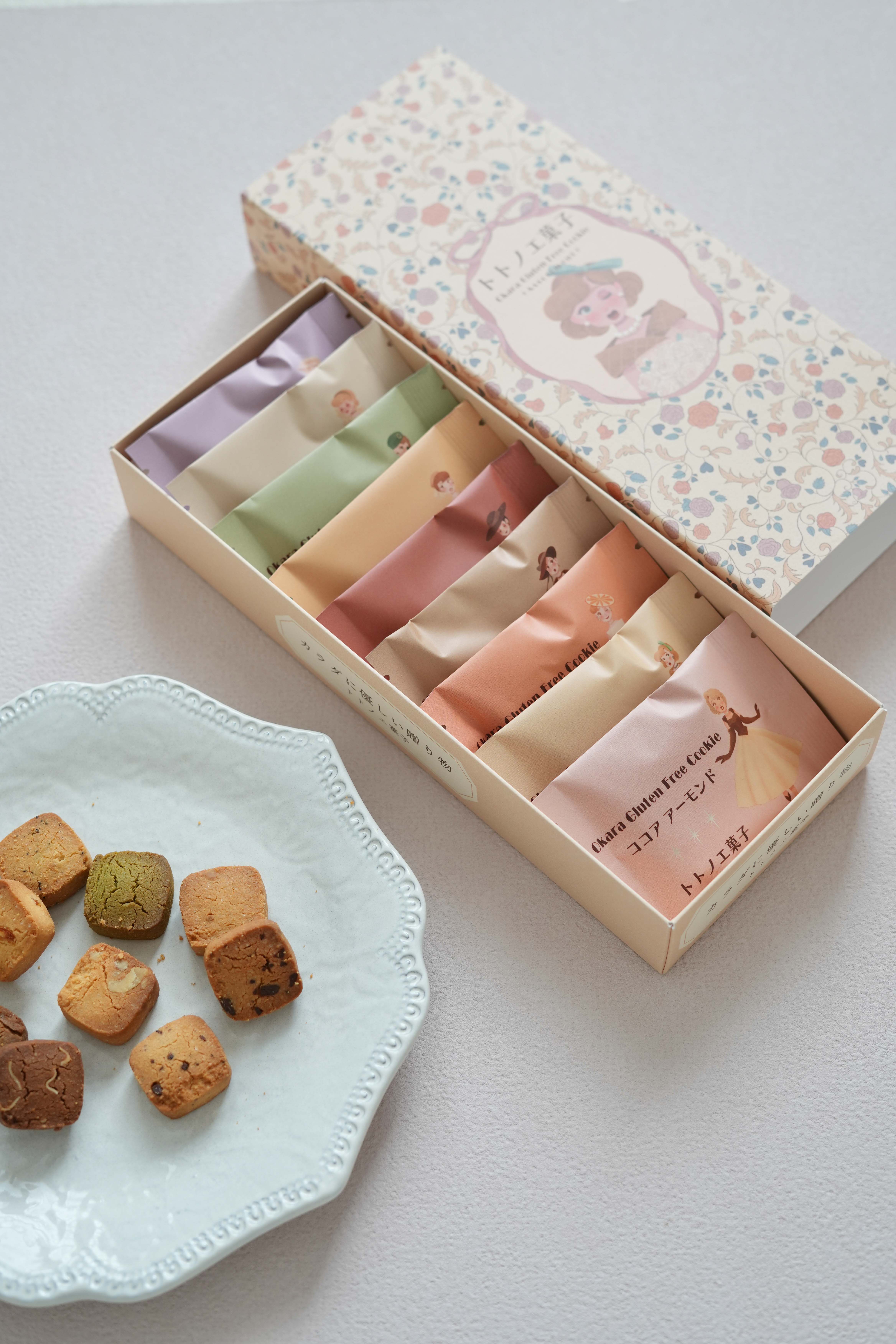 グルテンフリー国産発酵バタークッキー箱(9袋入) | トトノエ菓子の