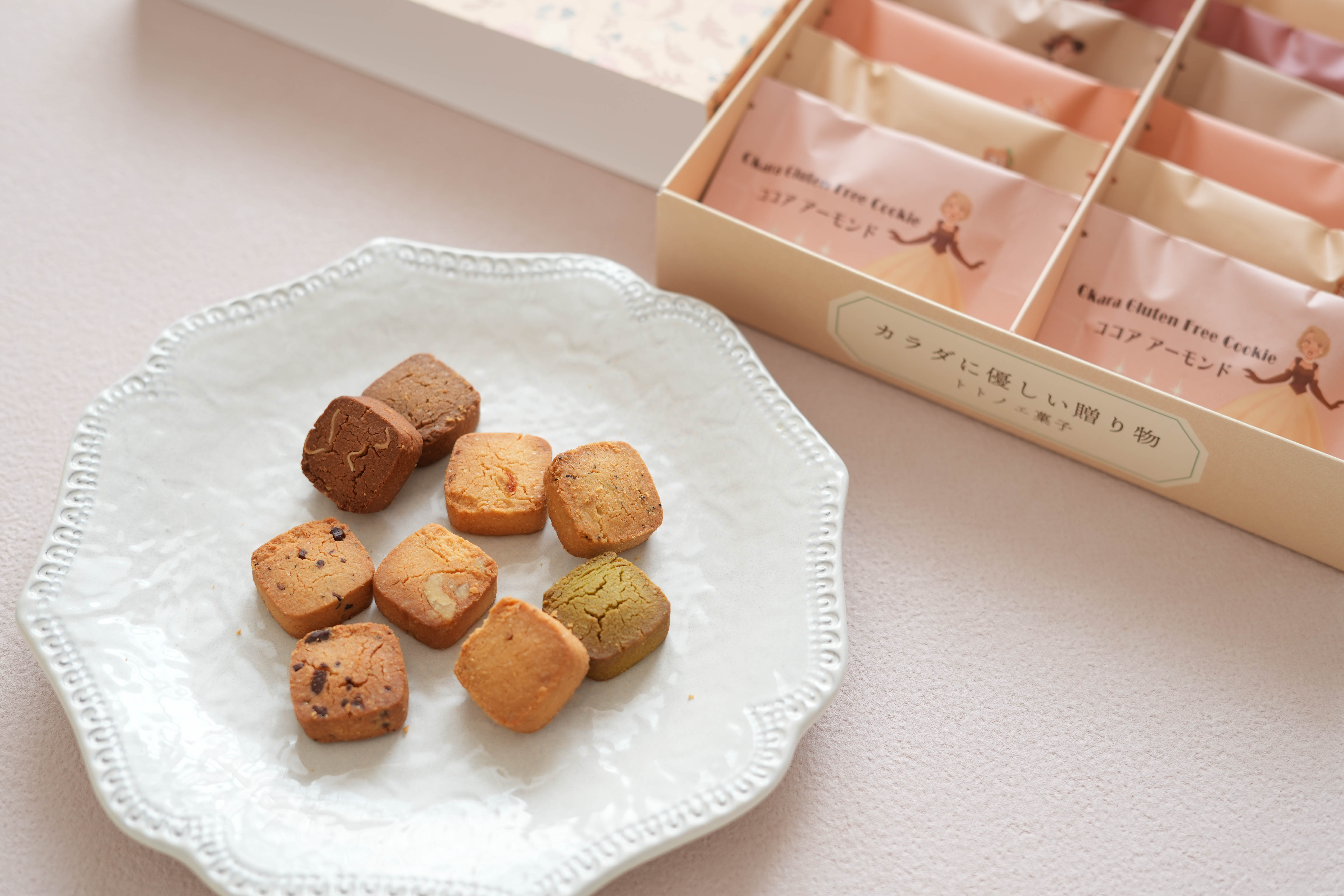 グルテンフリー国産発酵バタークッキー箱(18袋入) | トトノエ菓子の
