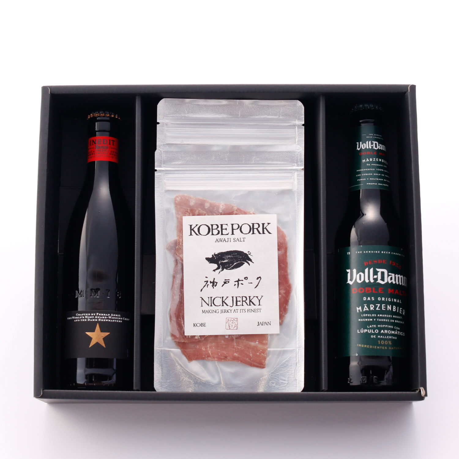 【ブランド牛と究極のビール】選べるジャーキとスペインビール飲み比べセット