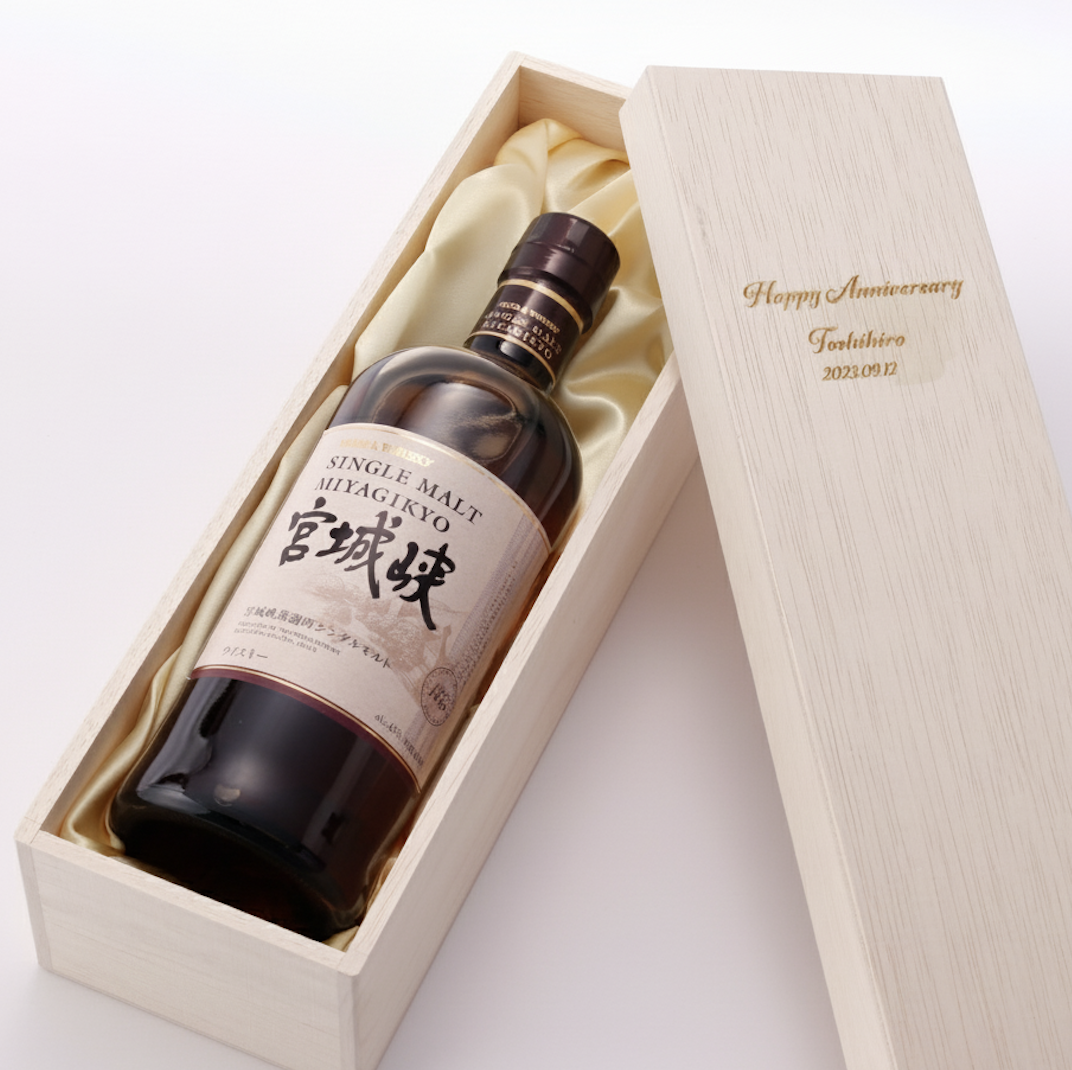 【木箱・刻印】ニッカ シングルモルト宮城峡 瓶