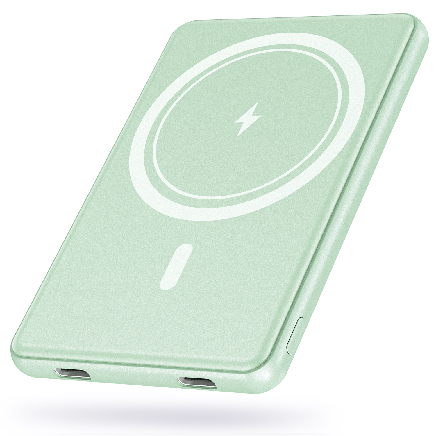 マグネット式モバイルバッテリー＜ワイヤレス充電対応/8000mAh＞