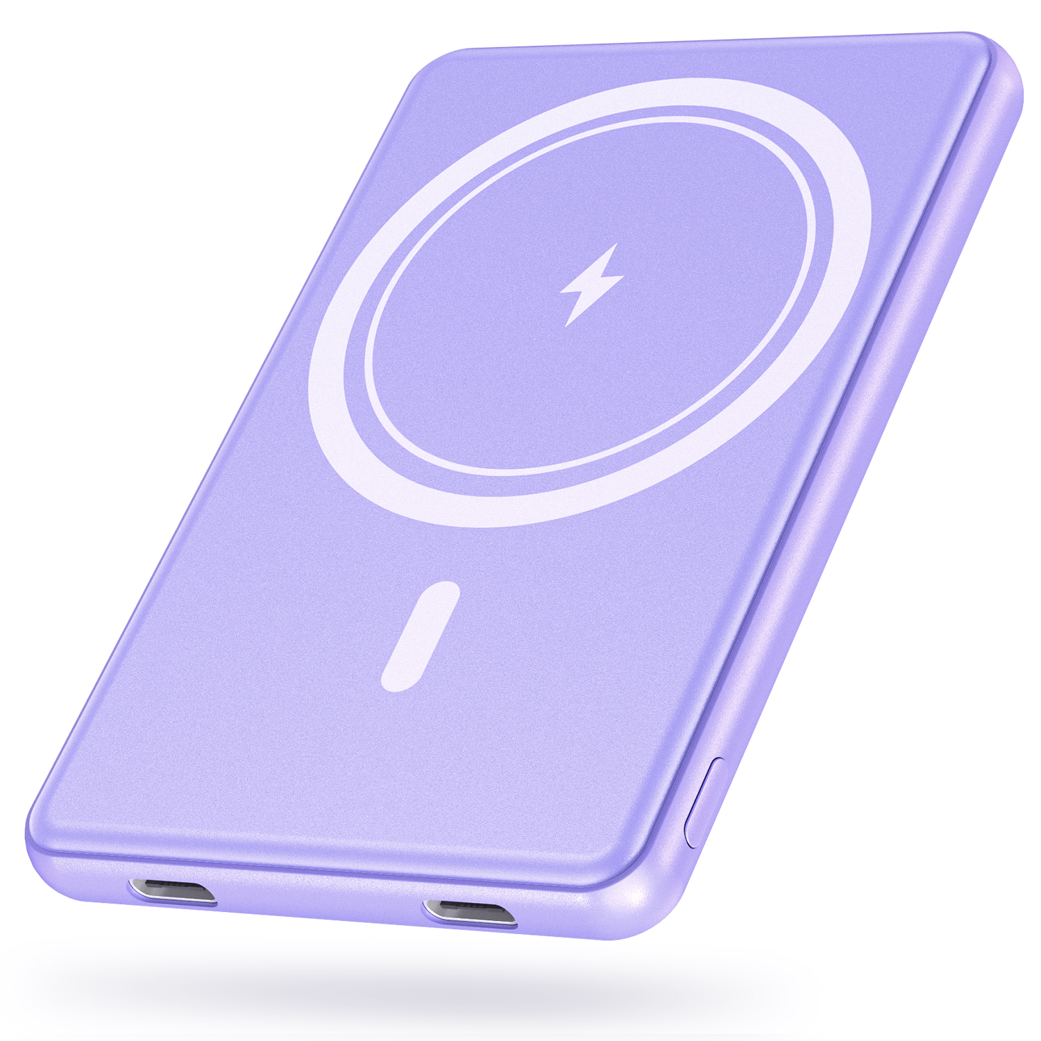 マグネット式モバイルバッテリー＜ワイヤレス充電対応/8000mAh＞