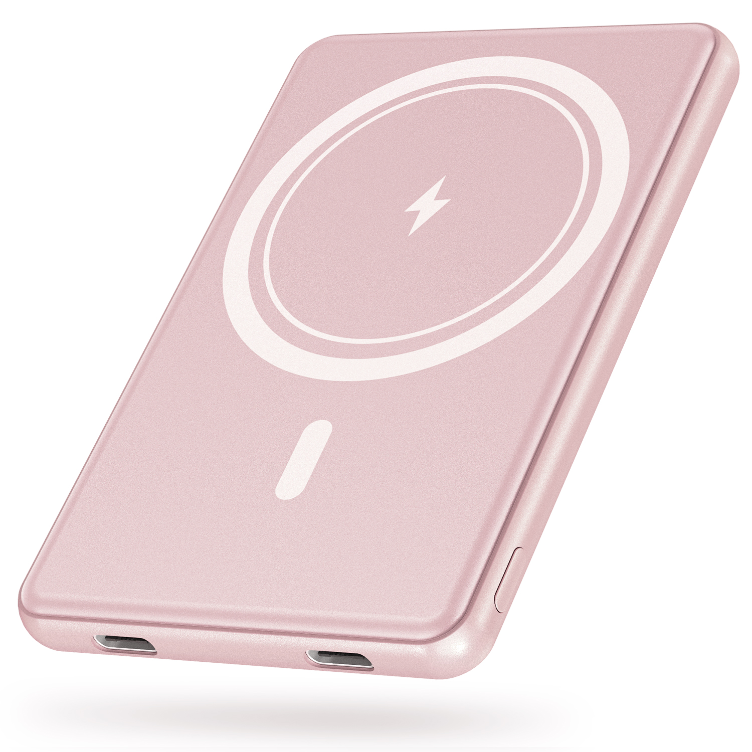 マグネット式モバイルバッテリー＜ワイヤレス充電対応/8000mAh＞