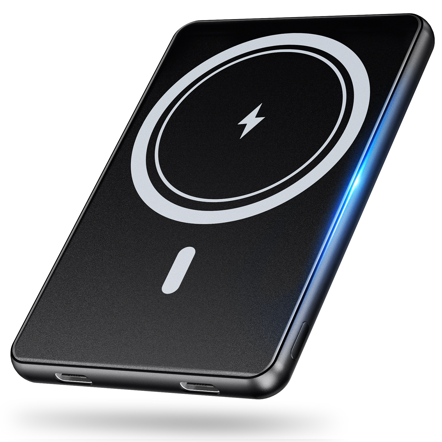マグネット式モバイルバッテリー＜ワイヤレス充電対応/8000mAh＞