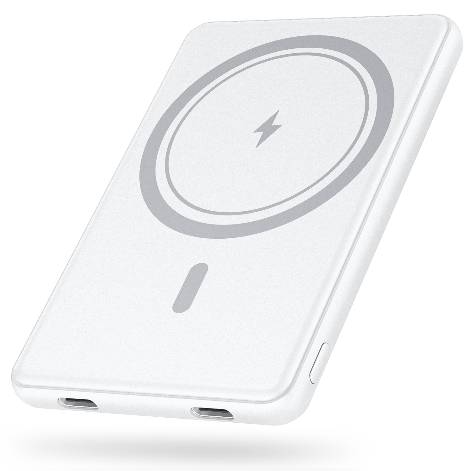 マグネット式モバイルバッテリー＜ワイヤレス充電対応/8000mAh＞