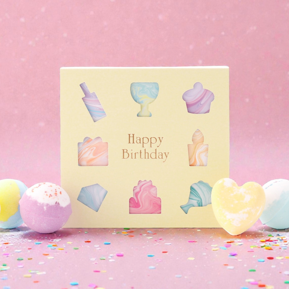 【誕生日専用ラッピング】リラックスタイムを彩る バスボムギフト