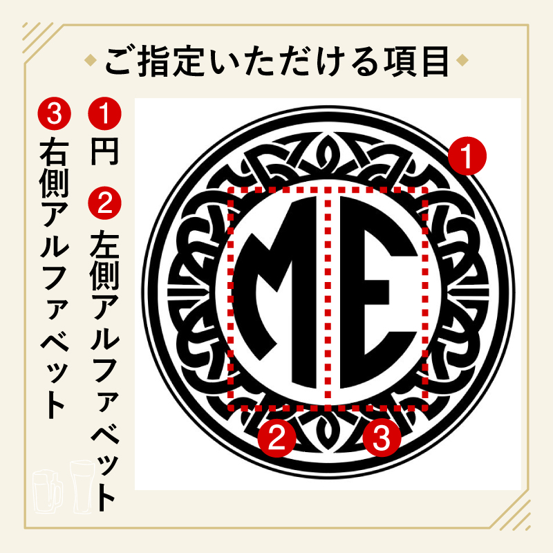 【イニシャル名入れ/化粧箱入り】真空断熱ステンレスビールジョッキ 470ml IN11D