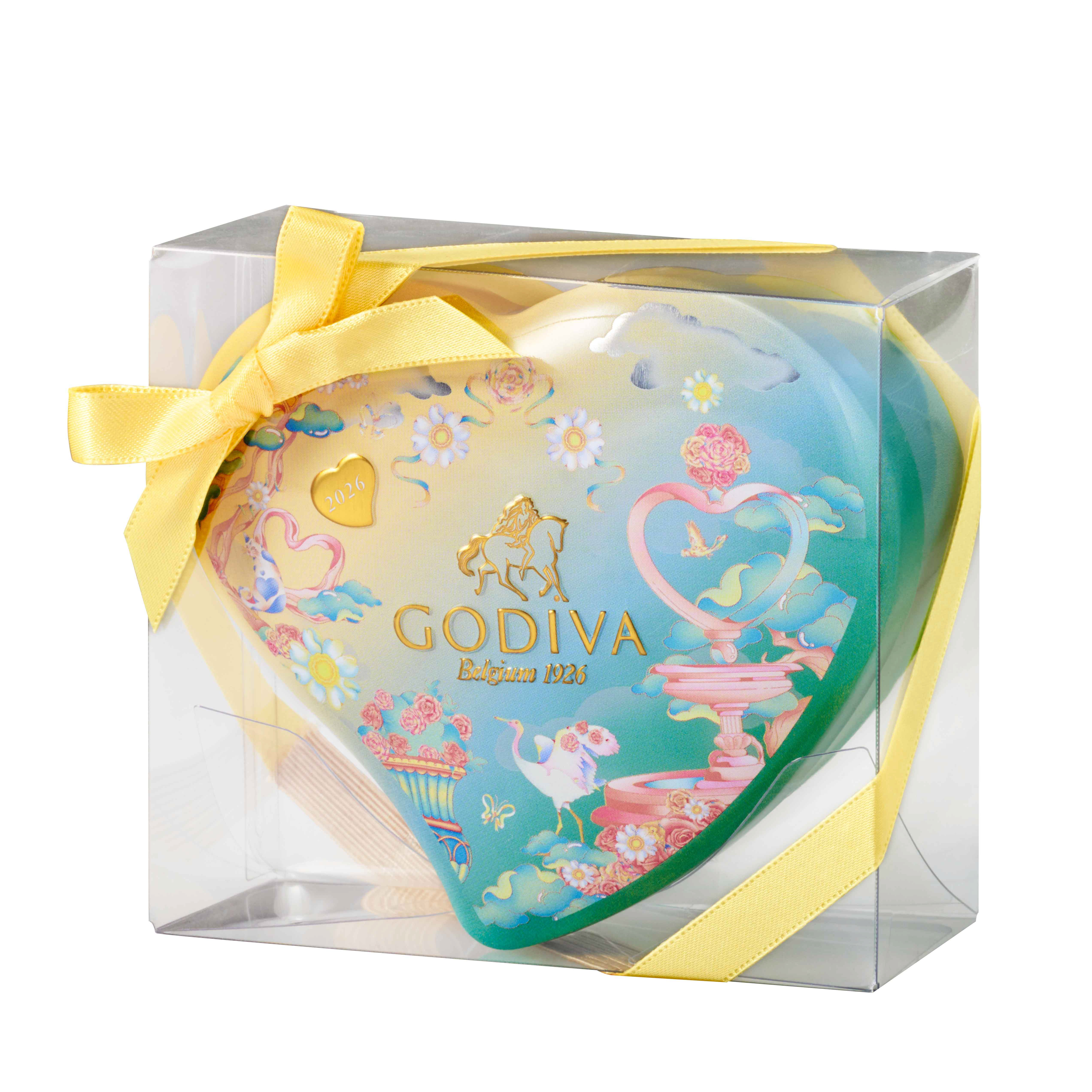 ゴディバ アーリースプリング G キューブ アソートメント ミニハート缶 5粒入