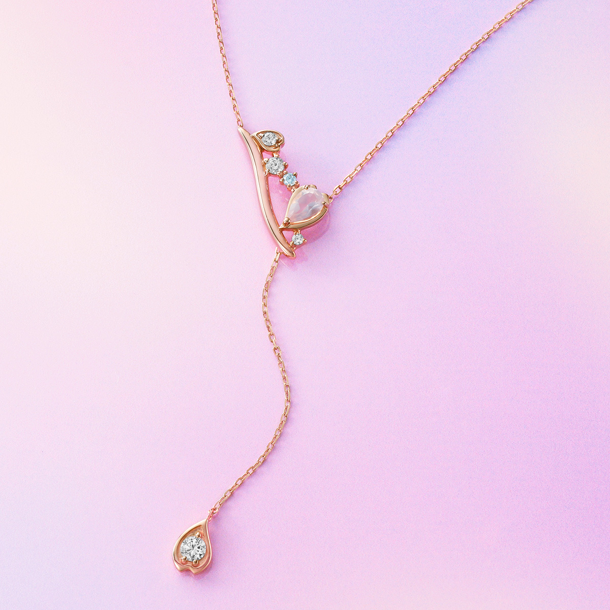 【SAKURA Collction】シルバー Y字 ネックレス