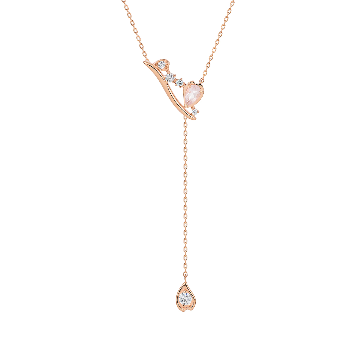 【SAKURA Collction】シルバー Y字 ネックレス