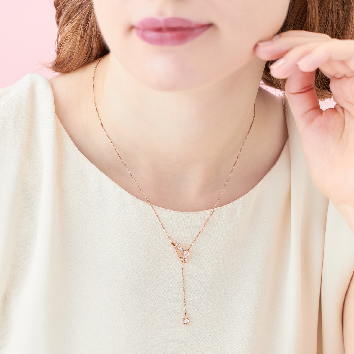 【SAKURA Collction】シルバー Y字 ネックレス