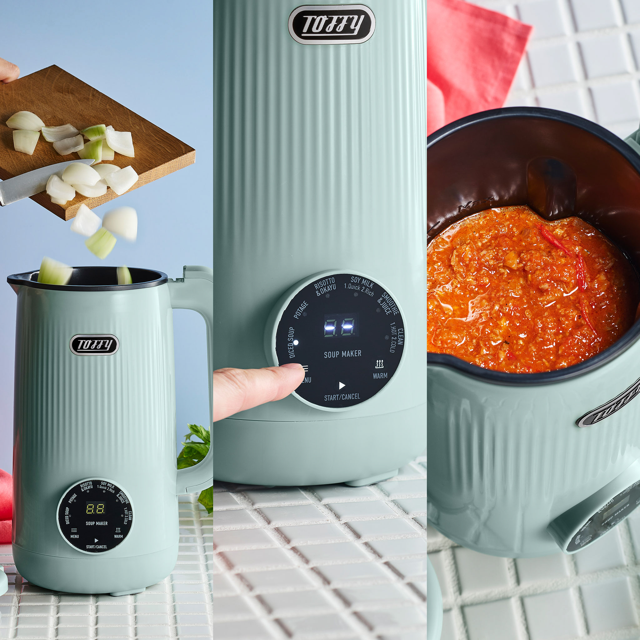 Toffy オートスープブレンダー〈セラミックコートタイプ〉